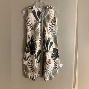 Yoofoss Baby Sleep Sack 0-6M | 100% Cotton | Neutral Leaf Print